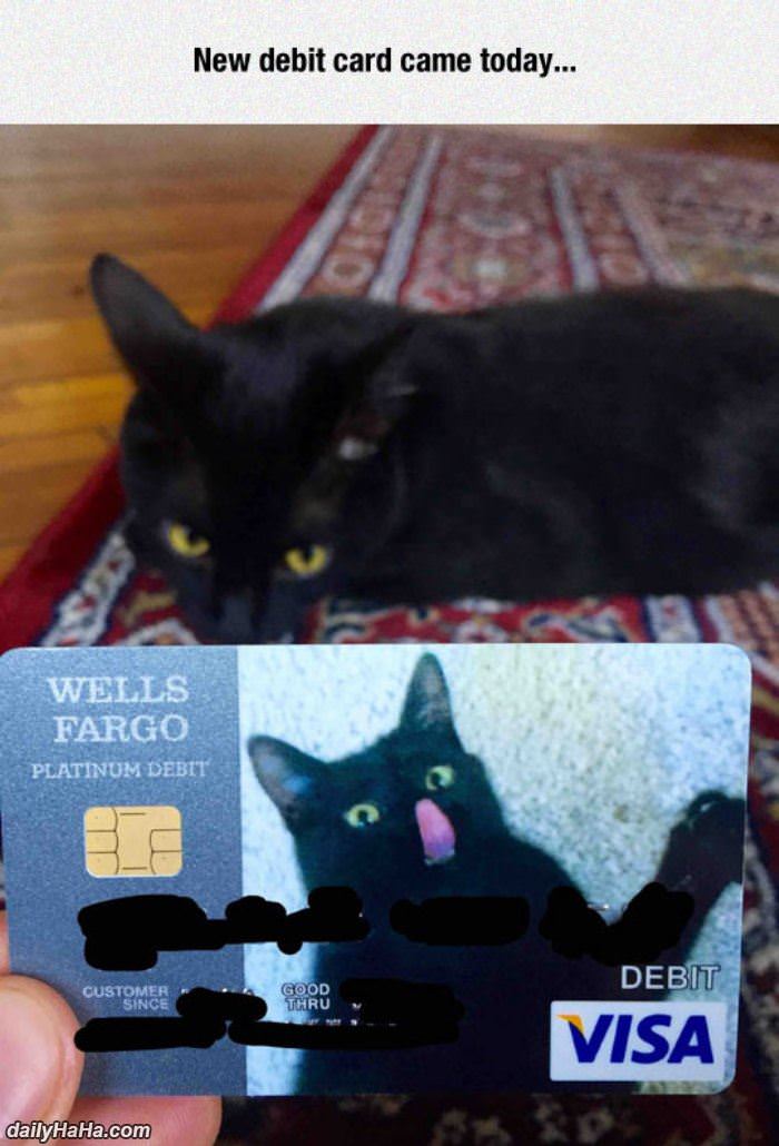 new debit card funny picture