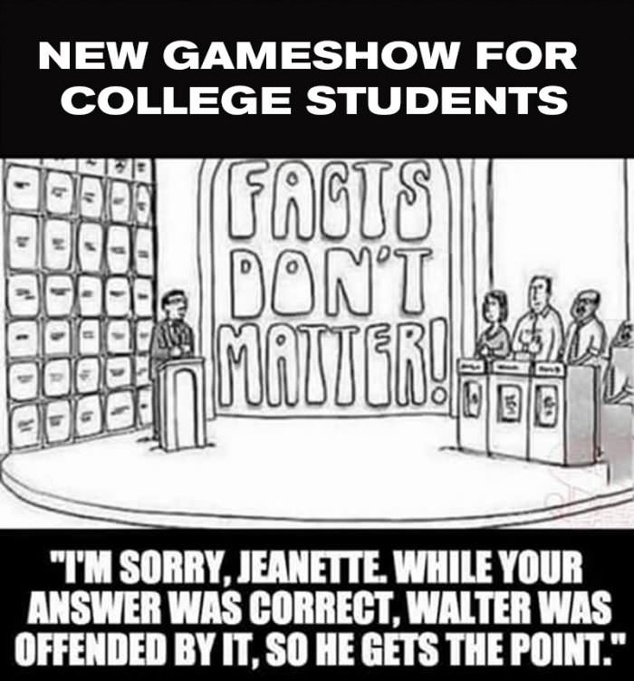 new game show for snowflakes funny picture