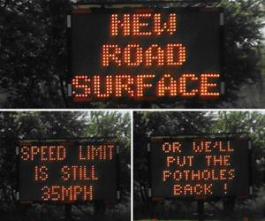 new road surface funny picture