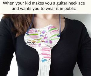 nice guitar necklace