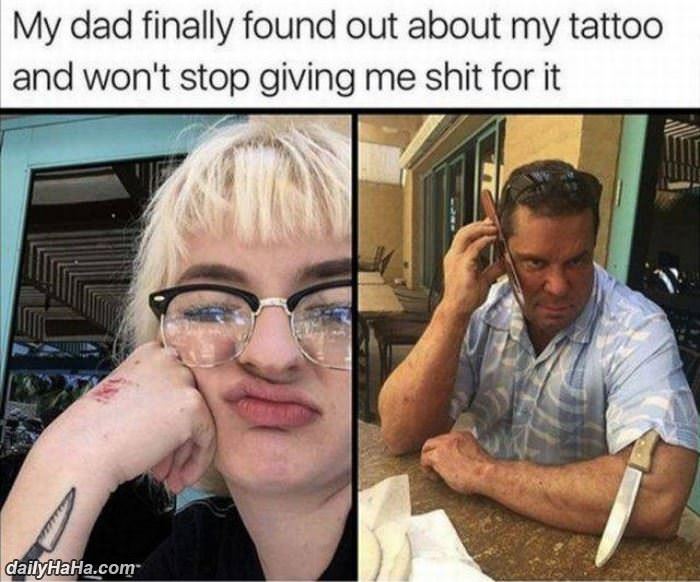 nice tattoo there funny picture
