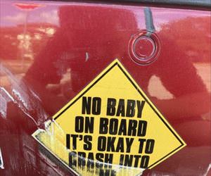 no baby on board ... 2