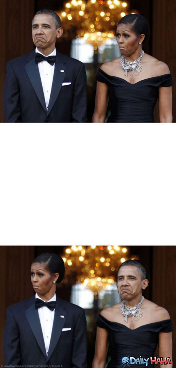 Obama Faces funny picture