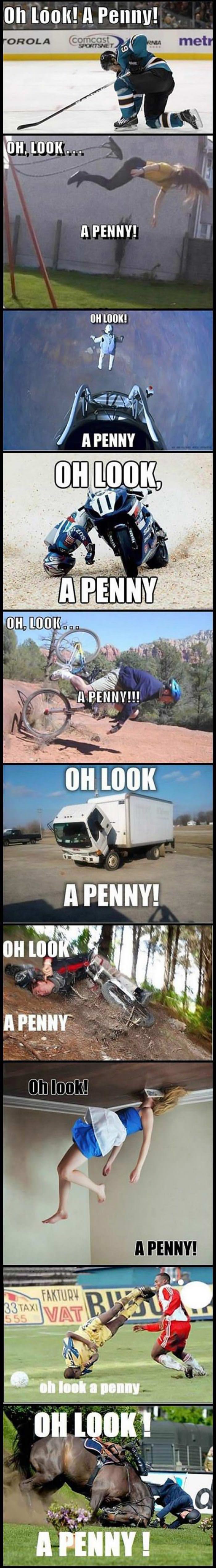oh look a penny funny picture