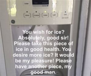 oh you want ice funny picture