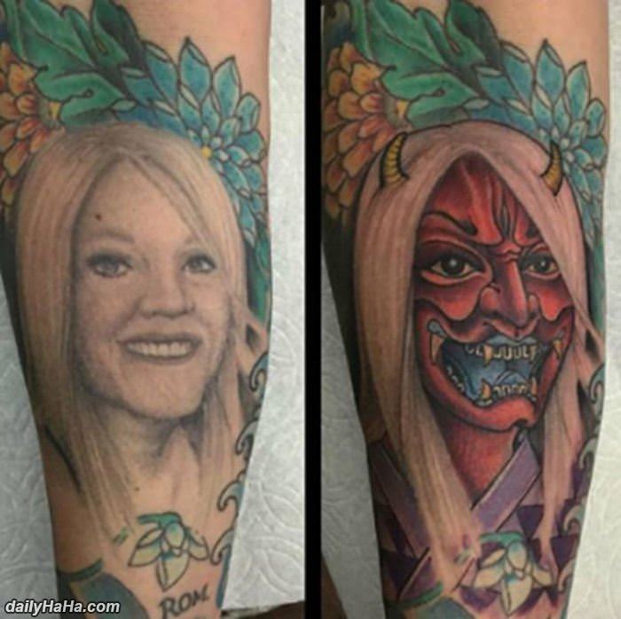 old girlfriend tattoo funny picture