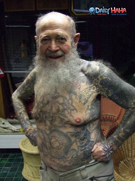 Old Men with Tattoos