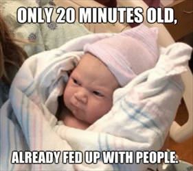 only 20 minutes old