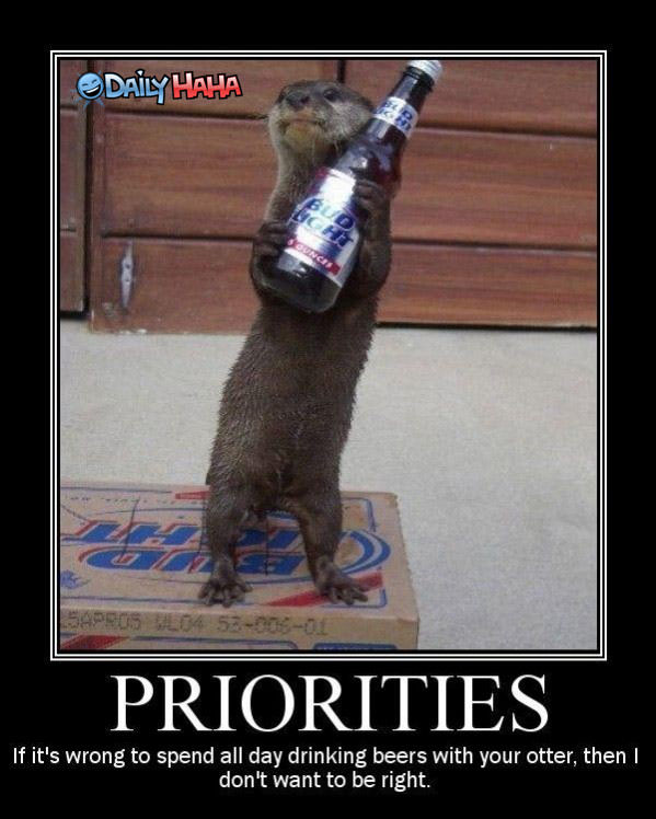 Drinking with your Otter