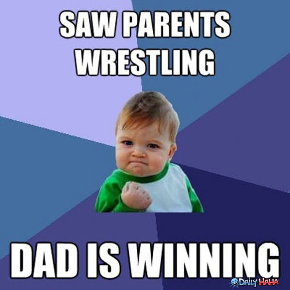 Wrestling Parents funny picture