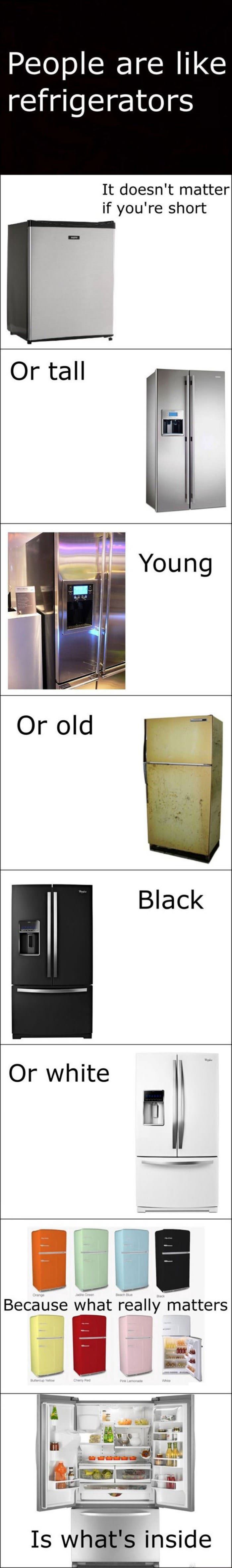 people are like a fridge funny picture