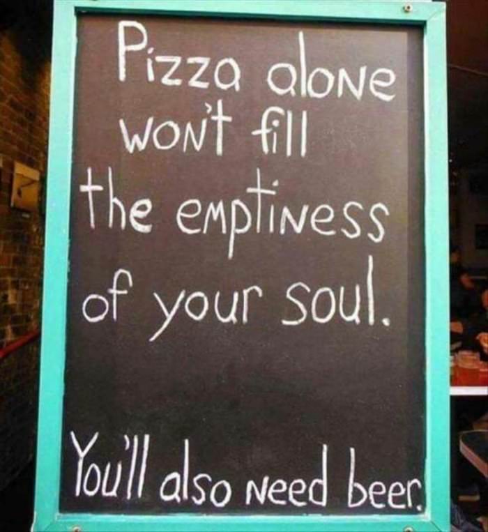 pizza alone