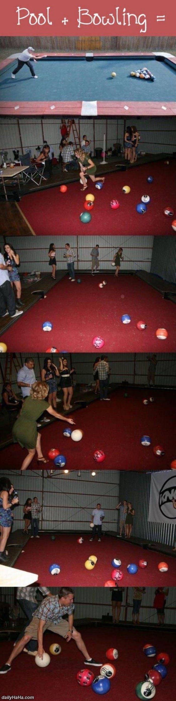 pool bowling funny picture