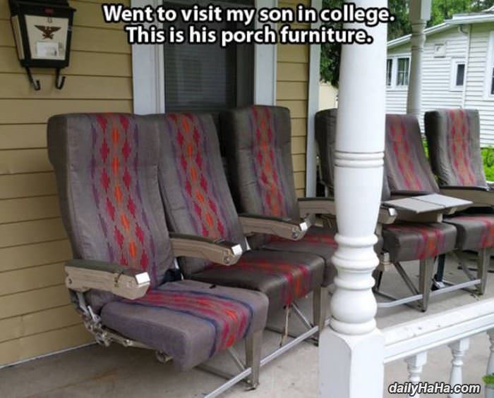 porch furniture funny picture