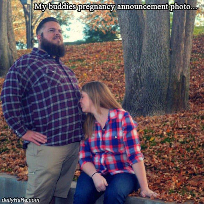 pregnancy announcement photo funny picture