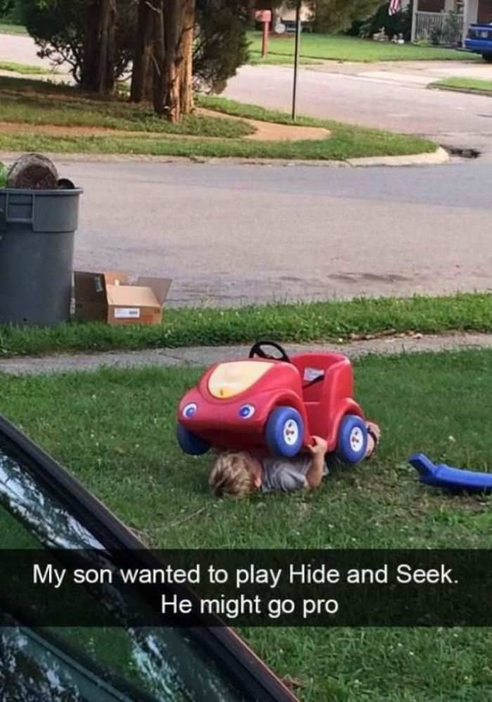 professional hide and seek player funny picture