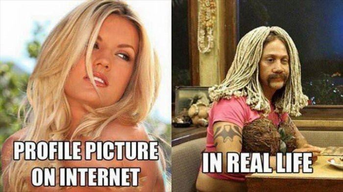 profile vs real life funny picture