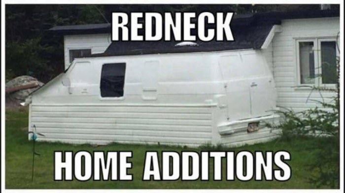 redneck home additions funny picture