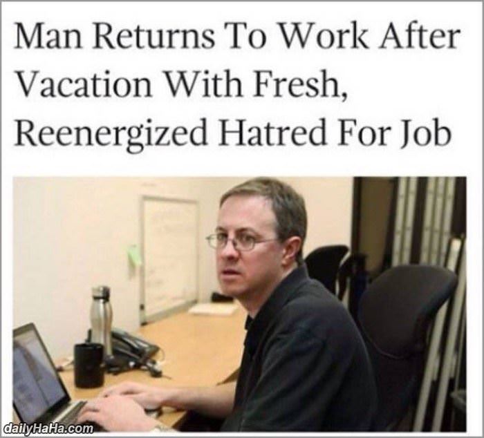 returning to work funny picture