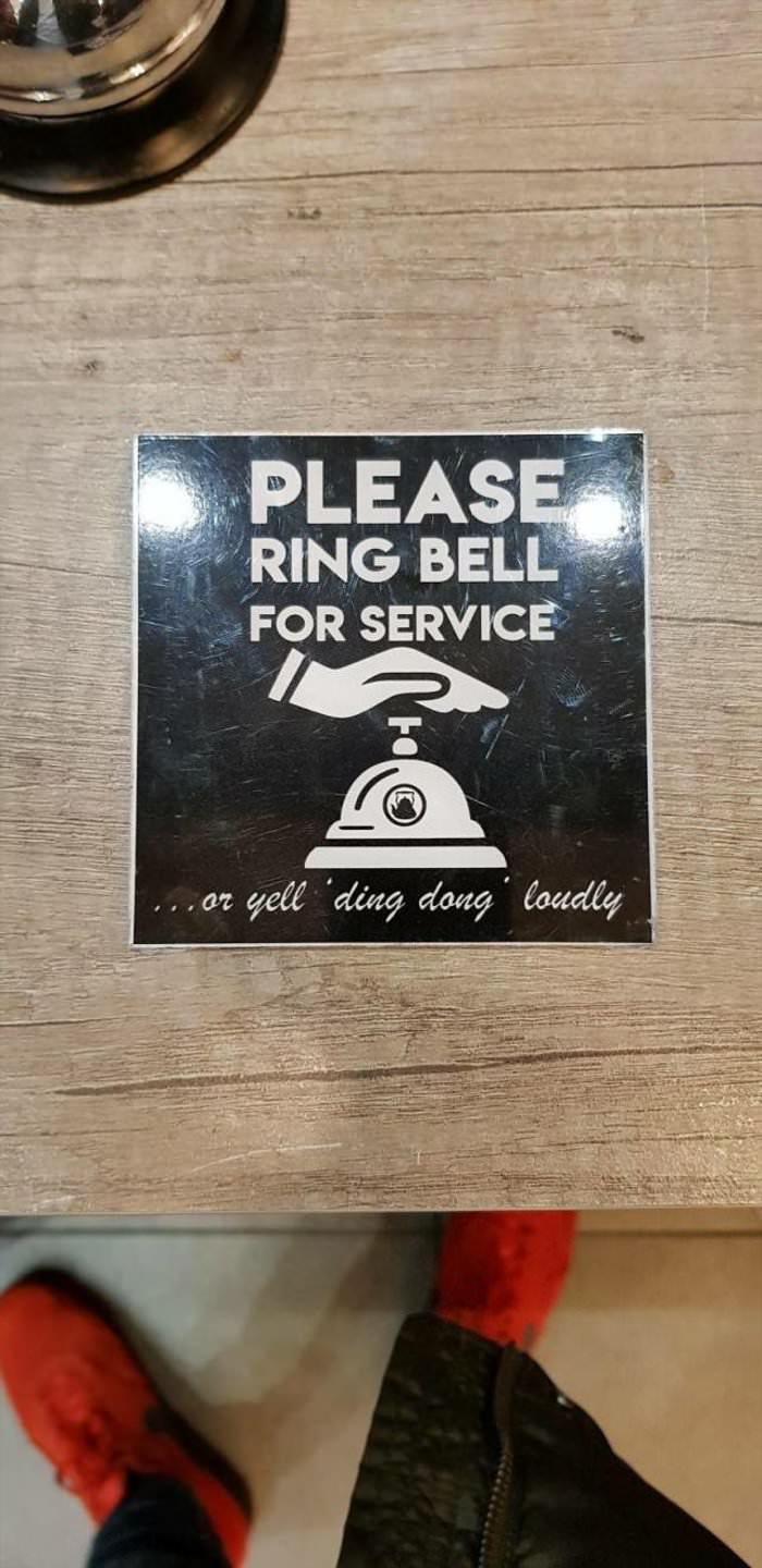 ring for service