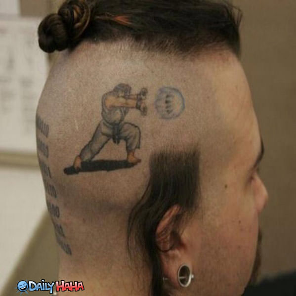 tattoo funny. Street Fighter Tattoo Funny