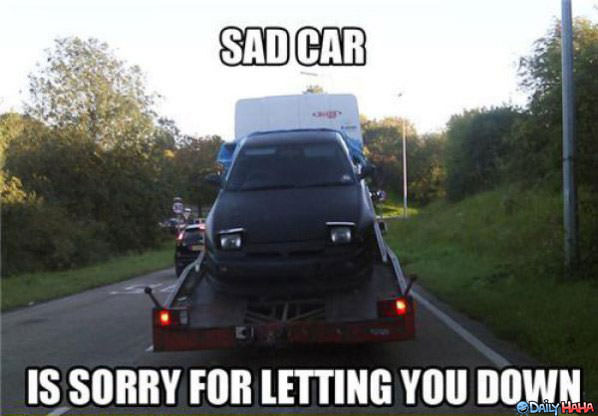 Sad Car funny picture