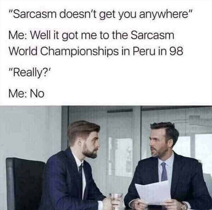 sarcasm ... 2