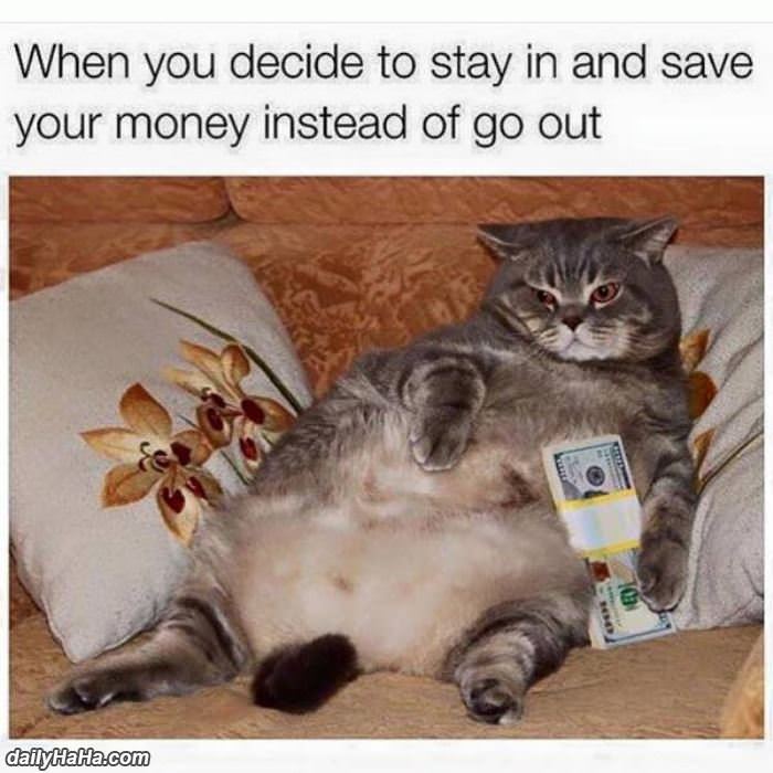 save your money instead of going out funny picture