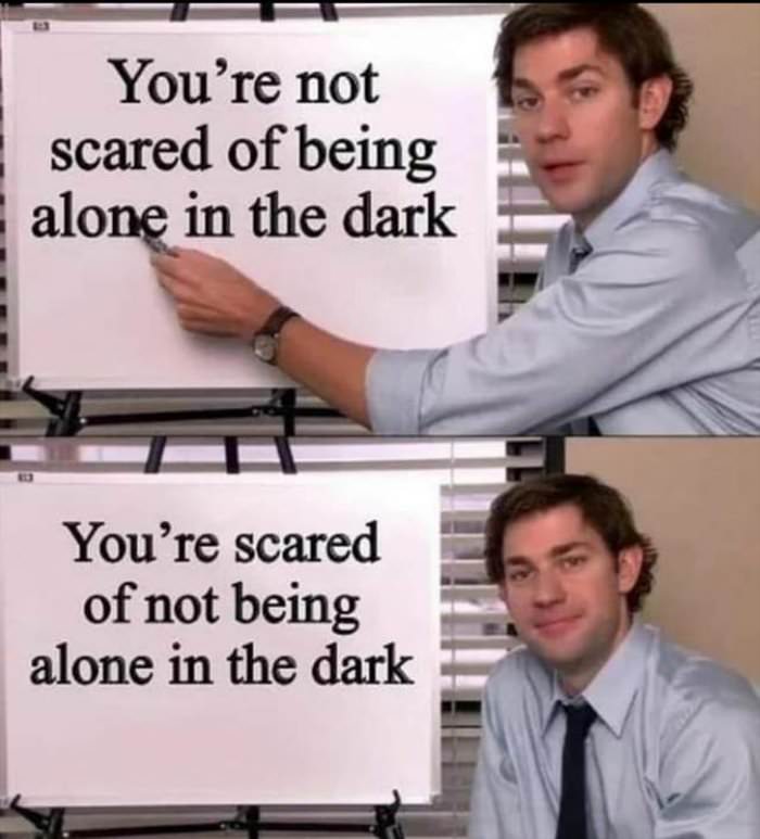scared of being alone
