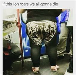 scary lion