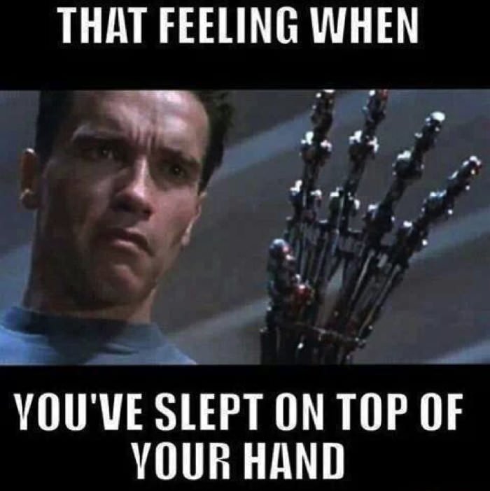slept on your hand