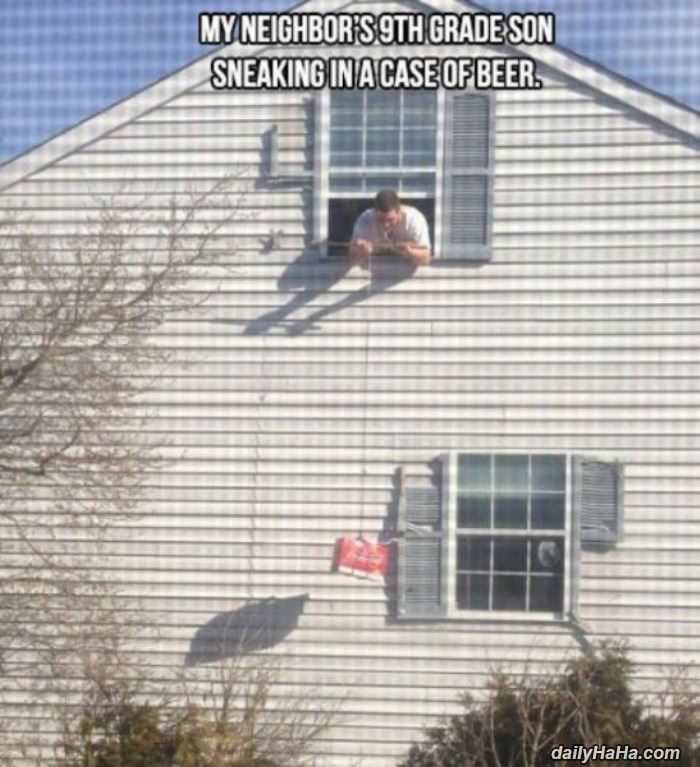 sneaking beer in funny picture