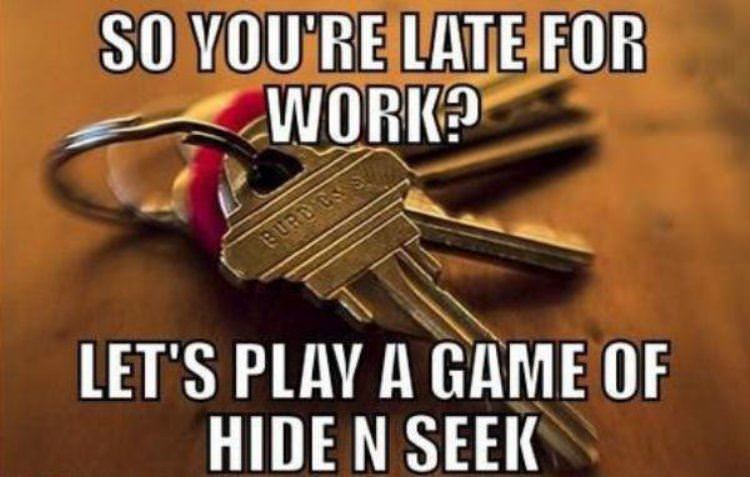so your late for work funny picture