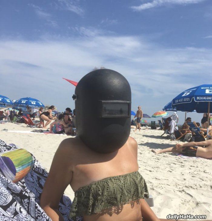 some beach eye protection funny picture