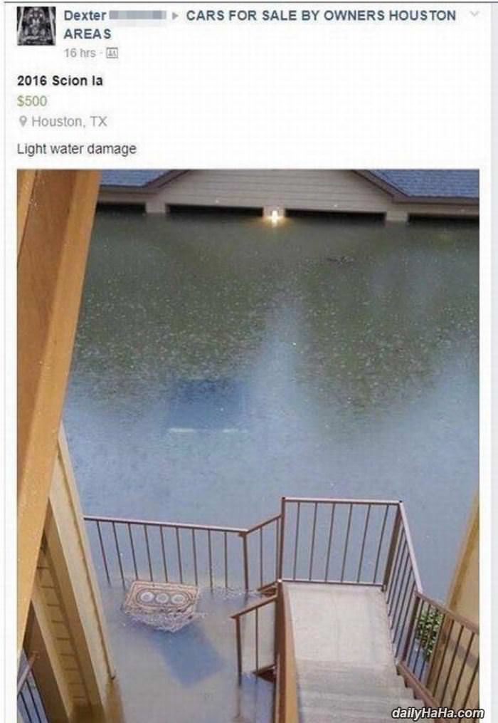 some light water damage funny picture