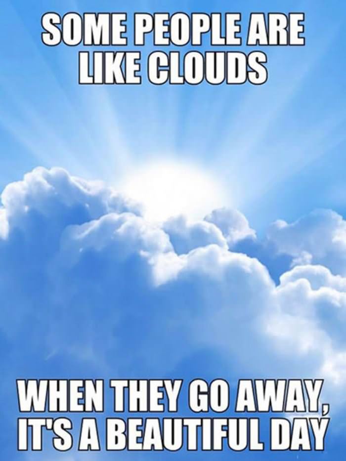 some people are like clouds funny picture