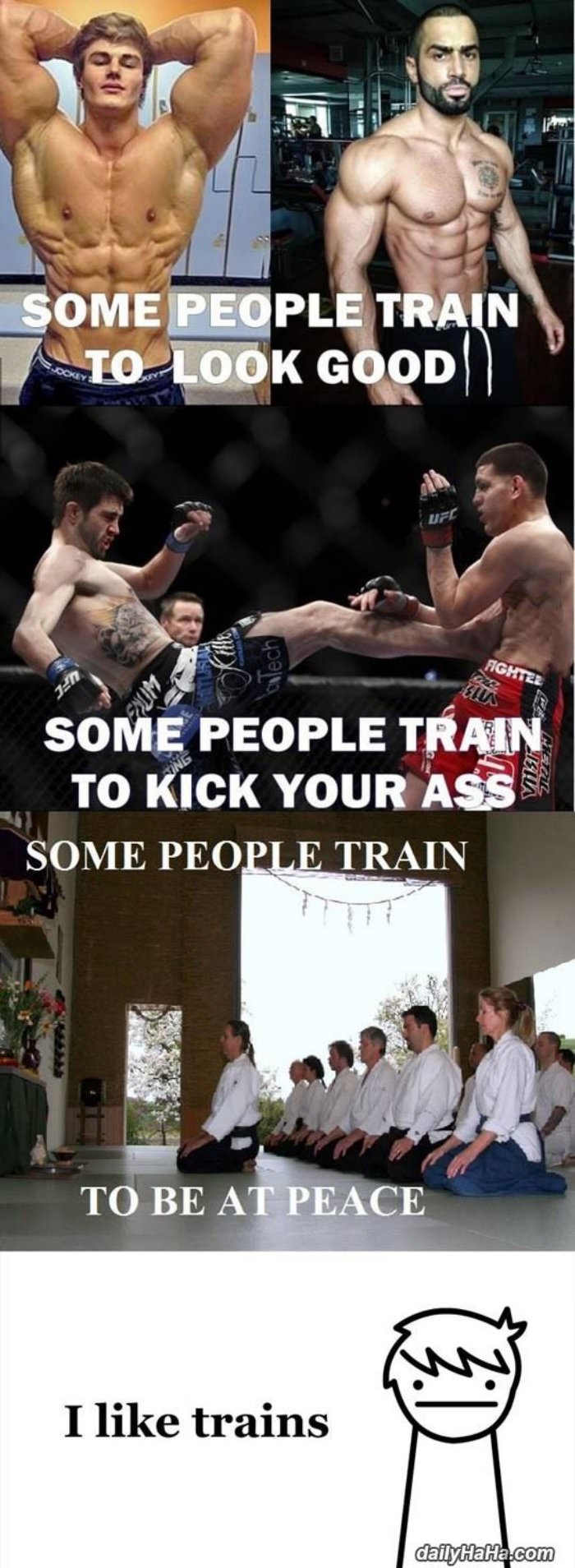 some people train funny picture