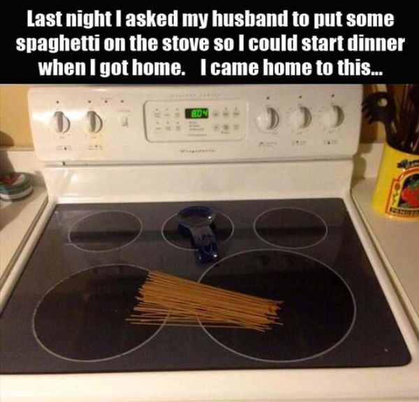 spaghetti is ready funny picture