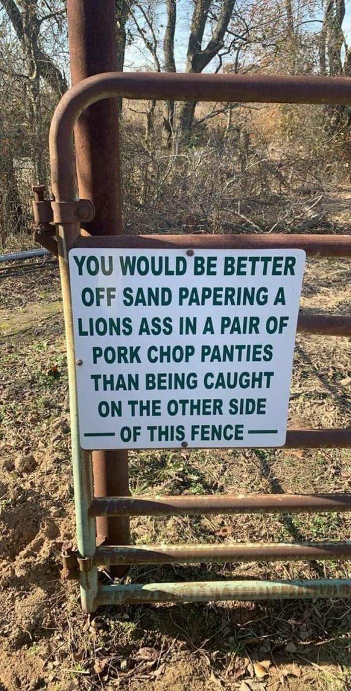 stay on your side of the fence