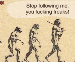 Stop Following Me Freaks Funny picture
