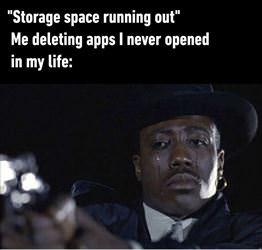 storage running out
