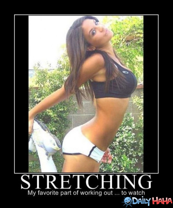 Stretching funn ypicture