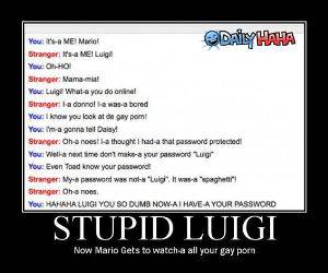 Stupid Luigi funny picture