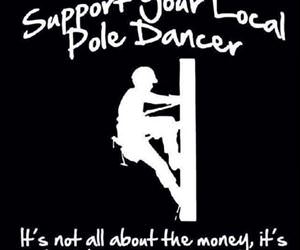 support your pole dancer funny picture