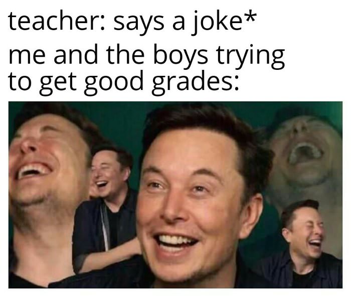 teacher says a joke