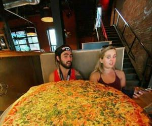 that is a huge pizza