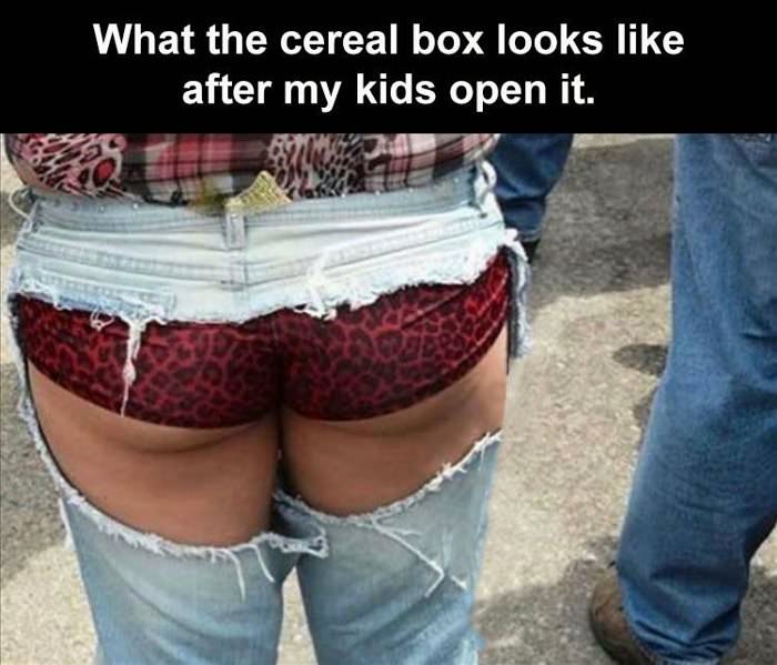 the cereal box