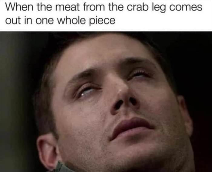 the crab leg