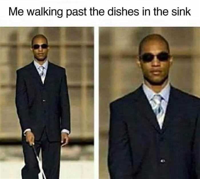 the dishes in the sink