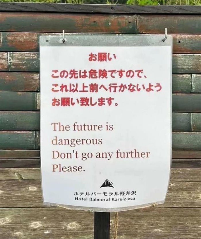 the future is dangerous